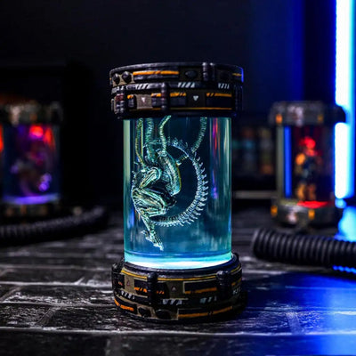 Xenomorph Alien Space Monster Healing Chamber Incubator Epoxy Resin Lamp, Night Light, Wireless Lights