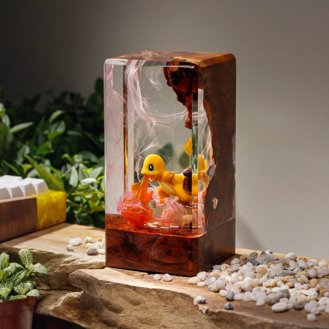 Pokemon Charmander Epoxy Resin Lamp, Night Light