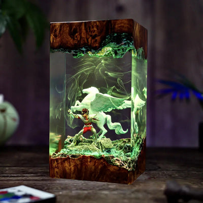 Saint Pegasus Seiya Epoxy Resin Lamp, Night Light