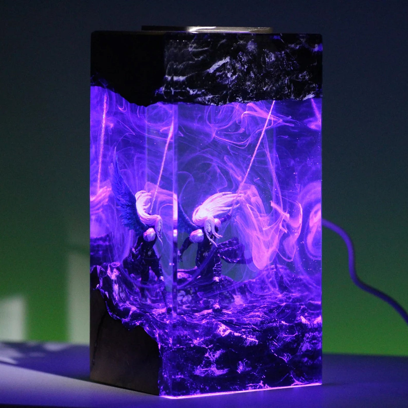 Final Fantasy Sephiroth Epoxy Resin Lamp, Night Light