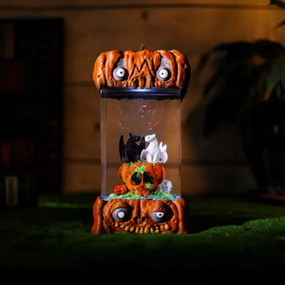 Halloween Spooky Toothless and Light Fury Pumpkin Epoxy Resin Lamp, Night Light, Wireless Lights