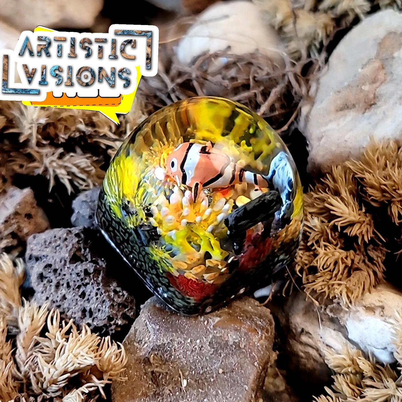 Finding Nemo Fish Artisan Keycaps Epoxy Resin