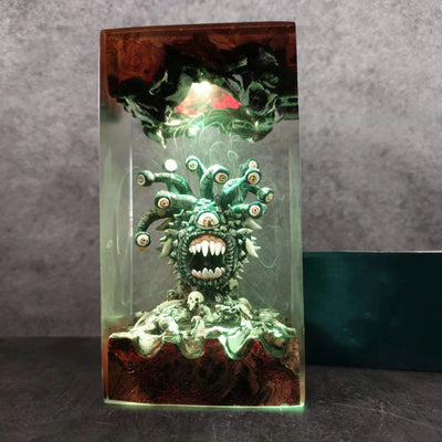 Dungeons & Dragons Beholder Epoxy Resin Lamp, Night Light