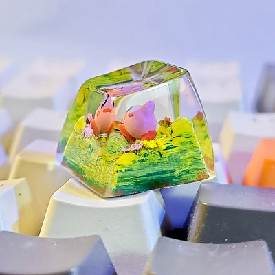 Kirby Artisan Keycaps Epoxy Resin