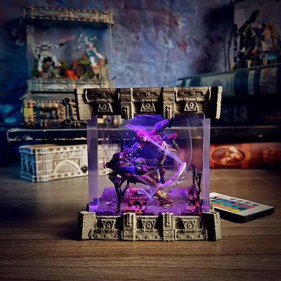 League of Legends Arcane Vi Fight Scene Epoxy Resin Lamp, Night Light, Wireless Lights