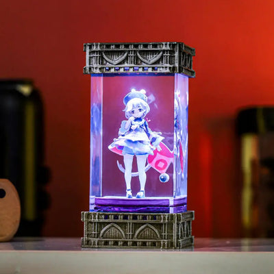 Genshin Impact Qiqi Epoxy Resin Lamp, Night Light, Wireless Lights