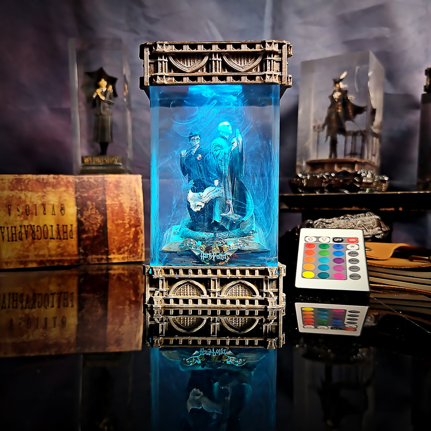 Harry Potter Volermort Epoxy Resin Lamp, Night Light, Wireless Lights