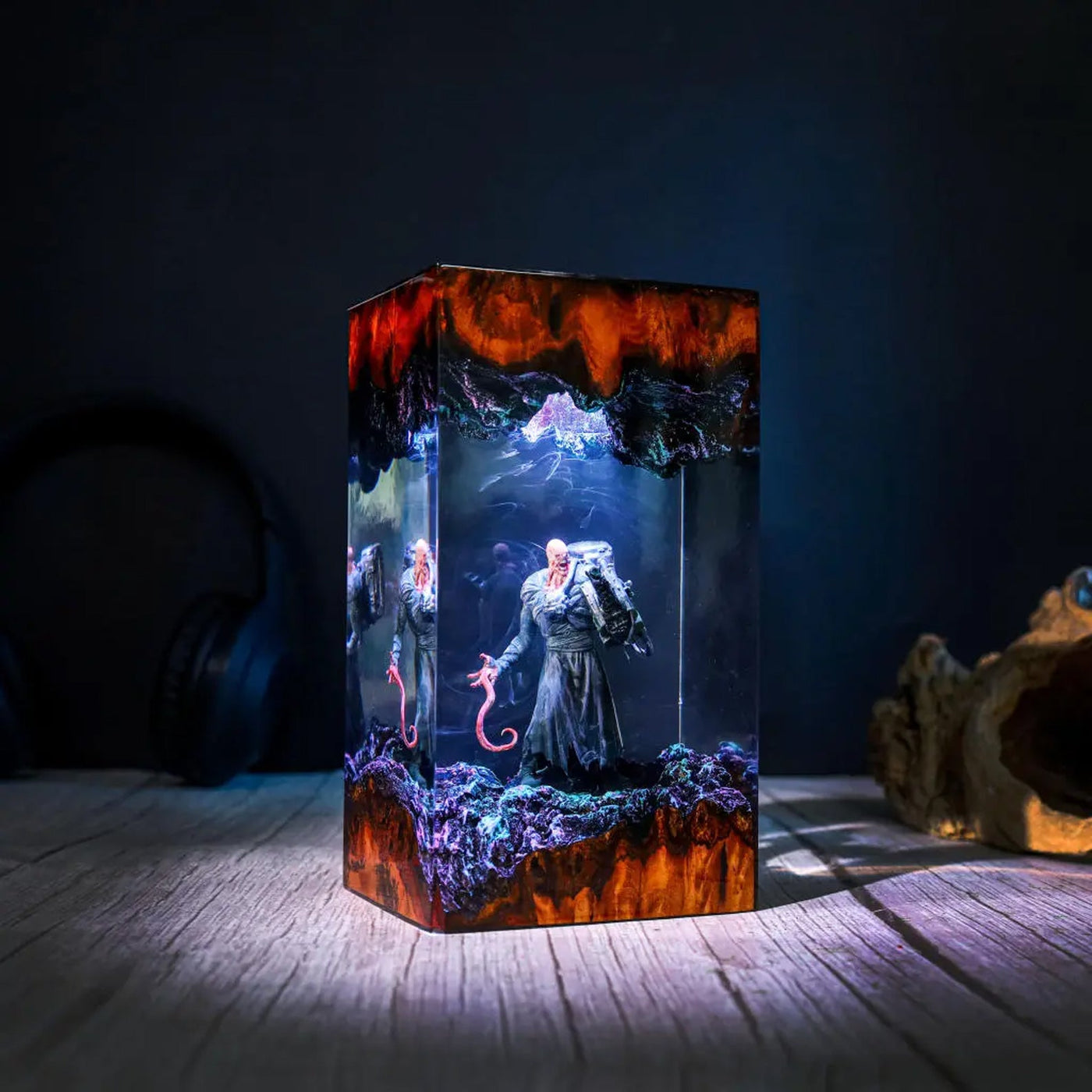 Nemesis Resident Evil Epoxy Resin Lamp, Night Light