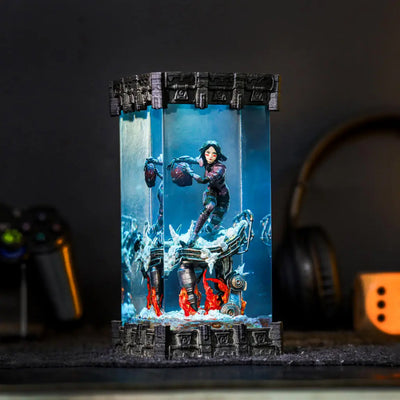 Alita Battle Angel Epoxy Resin Lamp, Night Light, Wireless Lights