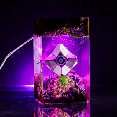 Destiny 2 Ghost Shell Epoxy Resin Lamp, Night Light