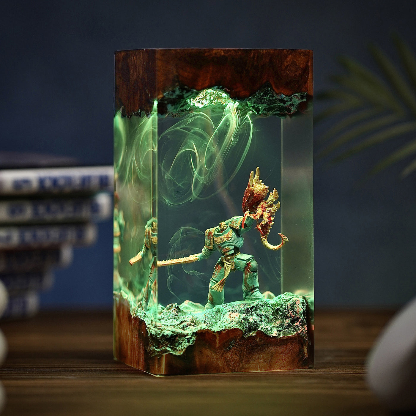 Warhammer Captain Titus Epoxy Resin Lamp, Night Light