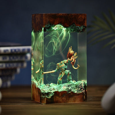 Warhammer Captain Titus Epoxy Resin Lamp, Night Light