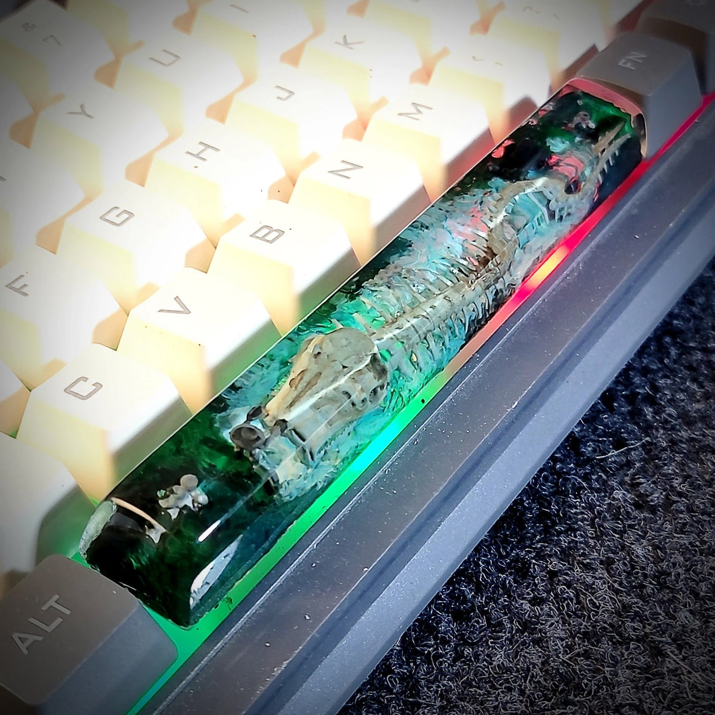 Leviathan Spacebar Artisan Keycaps Epoxy Resin