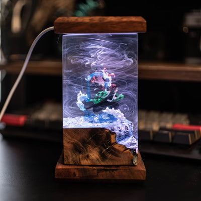 Demon Slayer Kamado Nezuko Tanjirou Epoxy Resin Lamp, Night Light