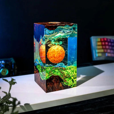 Cursed Devil Fruit One Piece Epoxy Resin Lamp, Night Light