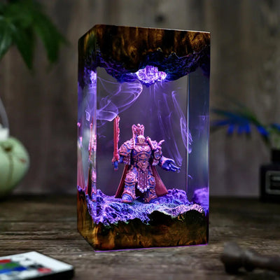 Warhammer Emperor of Mankind Epoxy Resin Lamp, Night Light