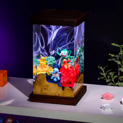 Pokemon Satoshi Team Epoxy Resin Lamp, Night Light