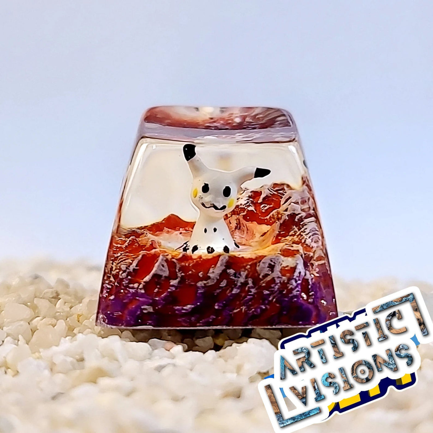 Pokemon Mimikyu Artisan Keycaps Epoxy Resin