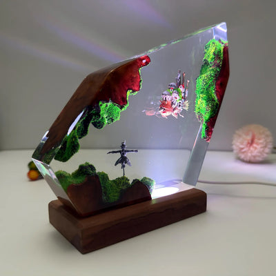 Howl's Moving Castle Epoxy Resin Lamp, Night Light