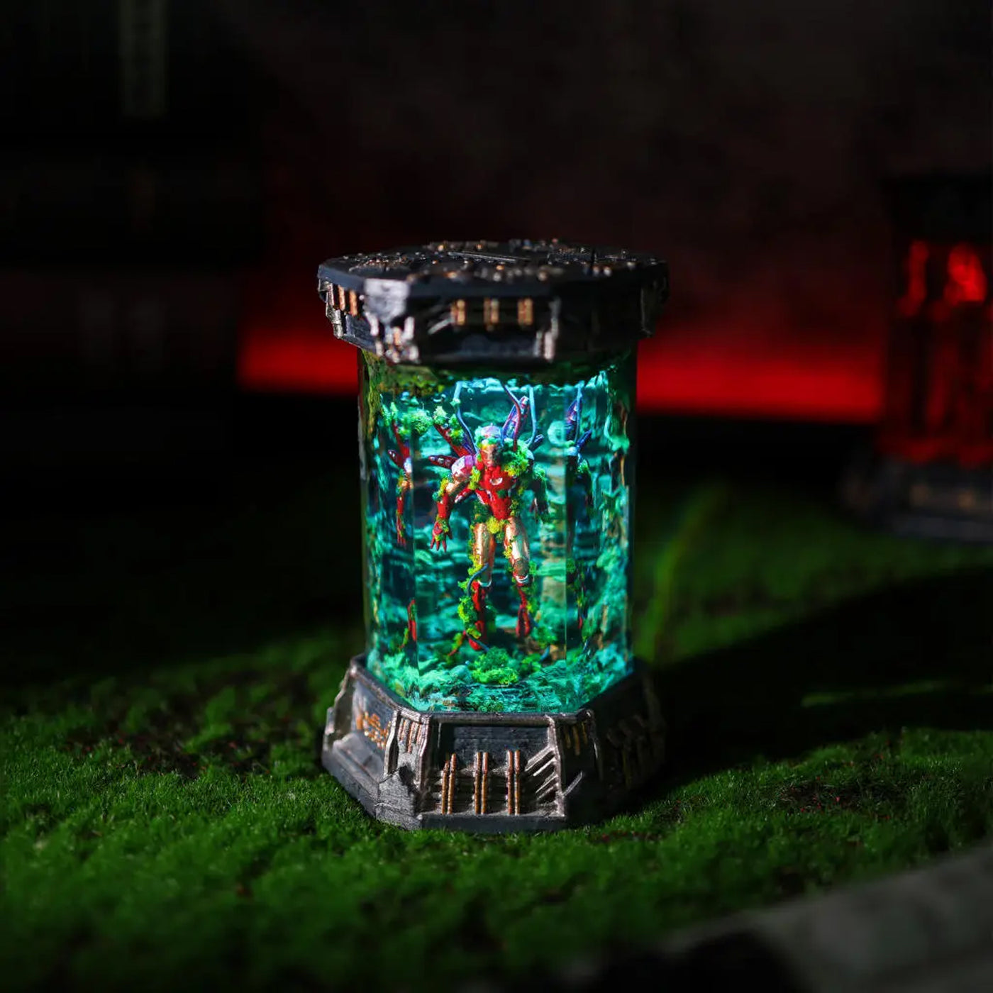 Marvel MCU Iron Man Healing Chamber Incubator Epoxy Resin Lamp, Night Light, Wireless Lights