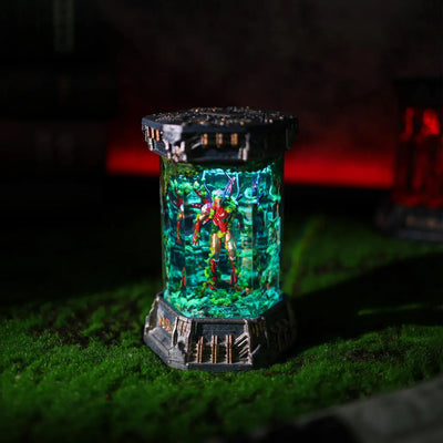 Marvel MCU Iron Man Healing Chamber Incubator Epoxy Resin Lamp, Night Light, Wireless Lights