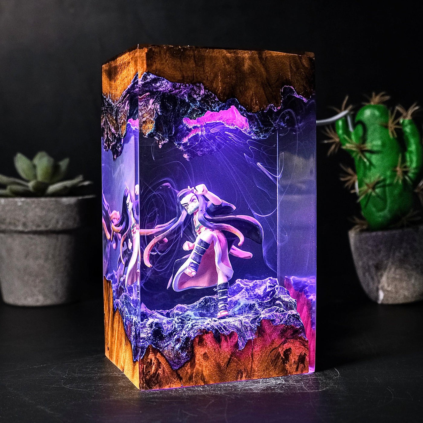 Demon Slayer Kamado Nezuko Epoxy Resin Lamp, Night Light