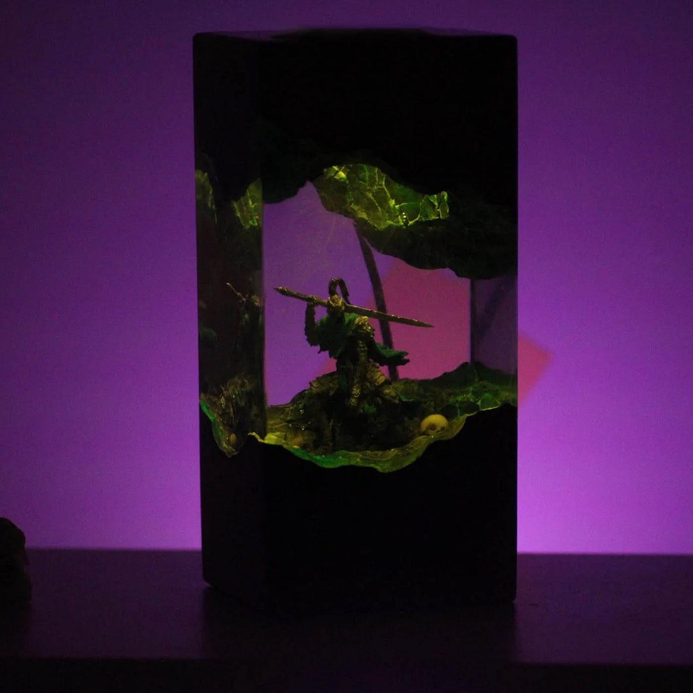 Knight Artorias Abysswalker Dark Souls Epoxy Resin Lamp, Night Light