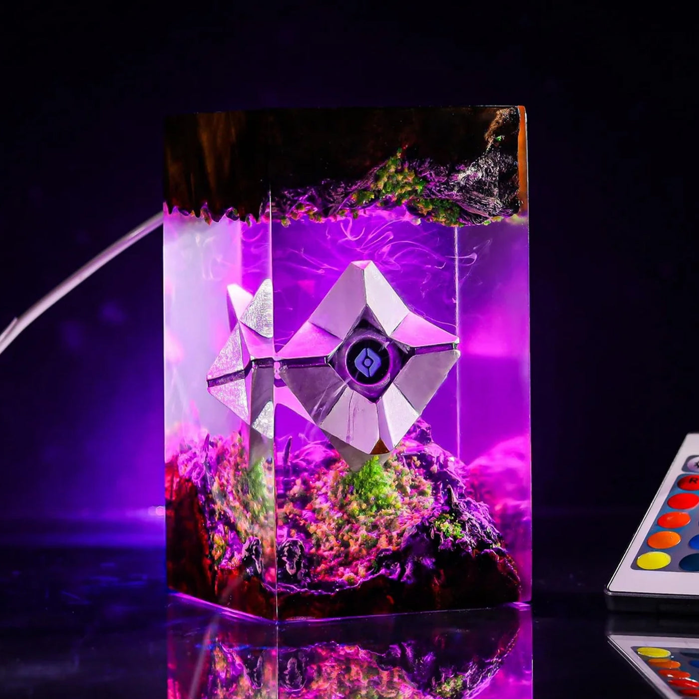 Destiny 2 Ghost Shell Epoxy Resin Lamp, Night Light