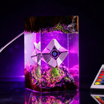 Destiny 2 Ghost Shell Epoxy Resin Lamp, Night Light