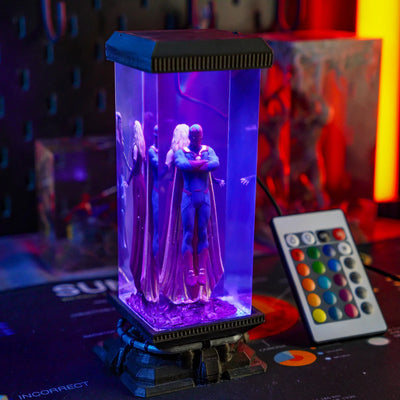 Marvel MCU Wanda Maximoff The Scarlet Witch & Vision Epoxy Resin Lamp, Night Light, Wireless Lights