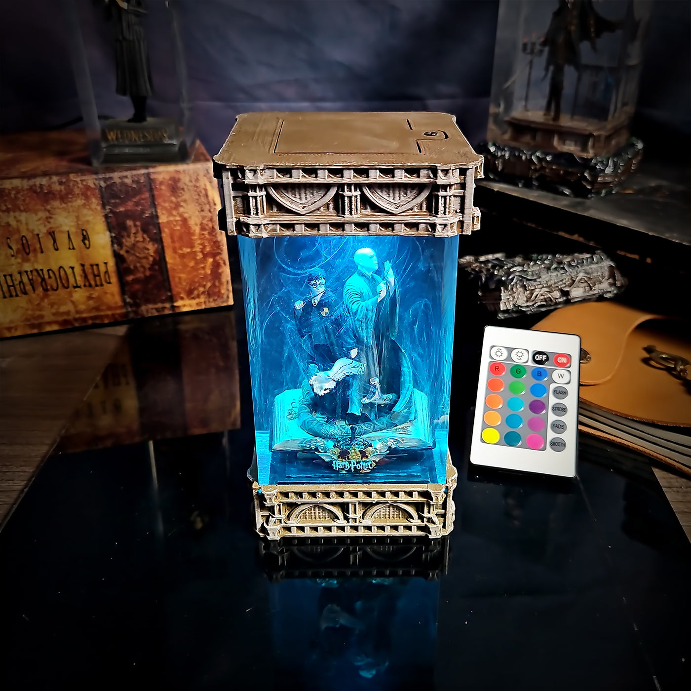 Harry Potter Volermort Epoxy Resin Lamp, Night Light, Wireless Lights