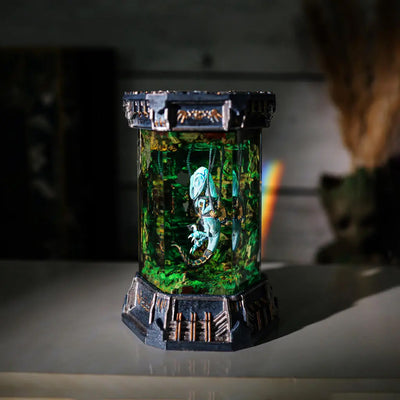 Raptor Dinosaur Healing Chamber Incubator Epoxy Resin Lamp, Night Light, Wireless Lights