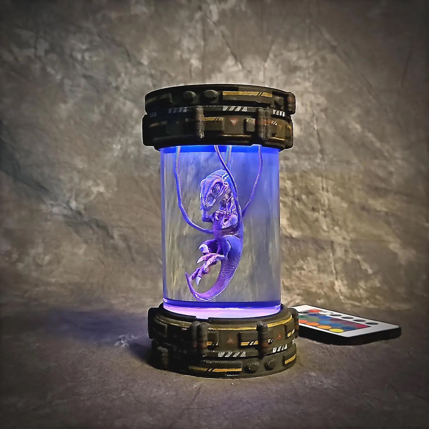 Raptor Dinosaur Healing Chamber Incubator Epoxy Resin Lamp, Night Light, Wireless Lights