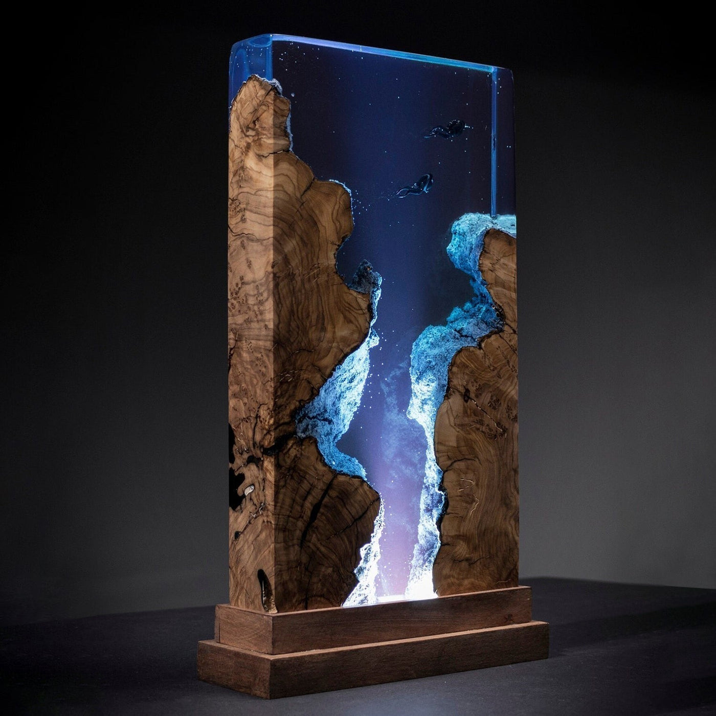 Divers Explore Undersea - High Quality Epoxy Resin Lamp