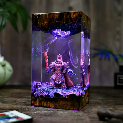Warhammer Emperor of Mankind Epoxy Resin Lamp, Night Light