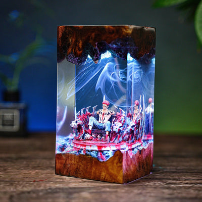 Curse Spirit Ryomen Sukuna Jujutsu Kaisen Epoxy Resin Lamp, Night Light