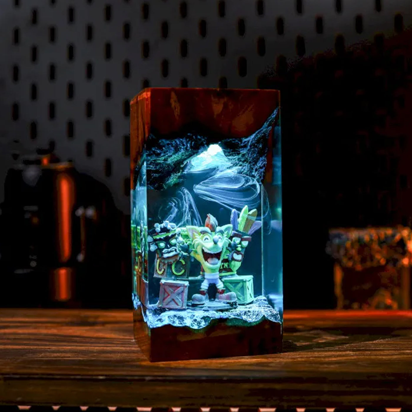 Crash Bandicoot Epoxy Resin Lamp, Night Light
