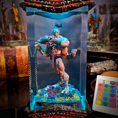 Mortal Kombat Goro Epoxy Resin Lamp, Night Light, Wireless Lights