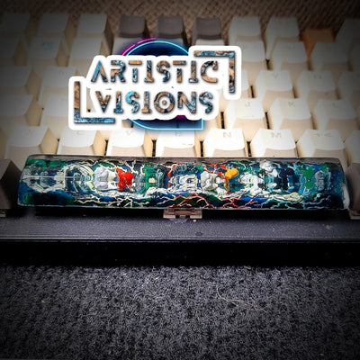 Marvel The Flash Spacebar Artisan Keycaps Epoxy Resin