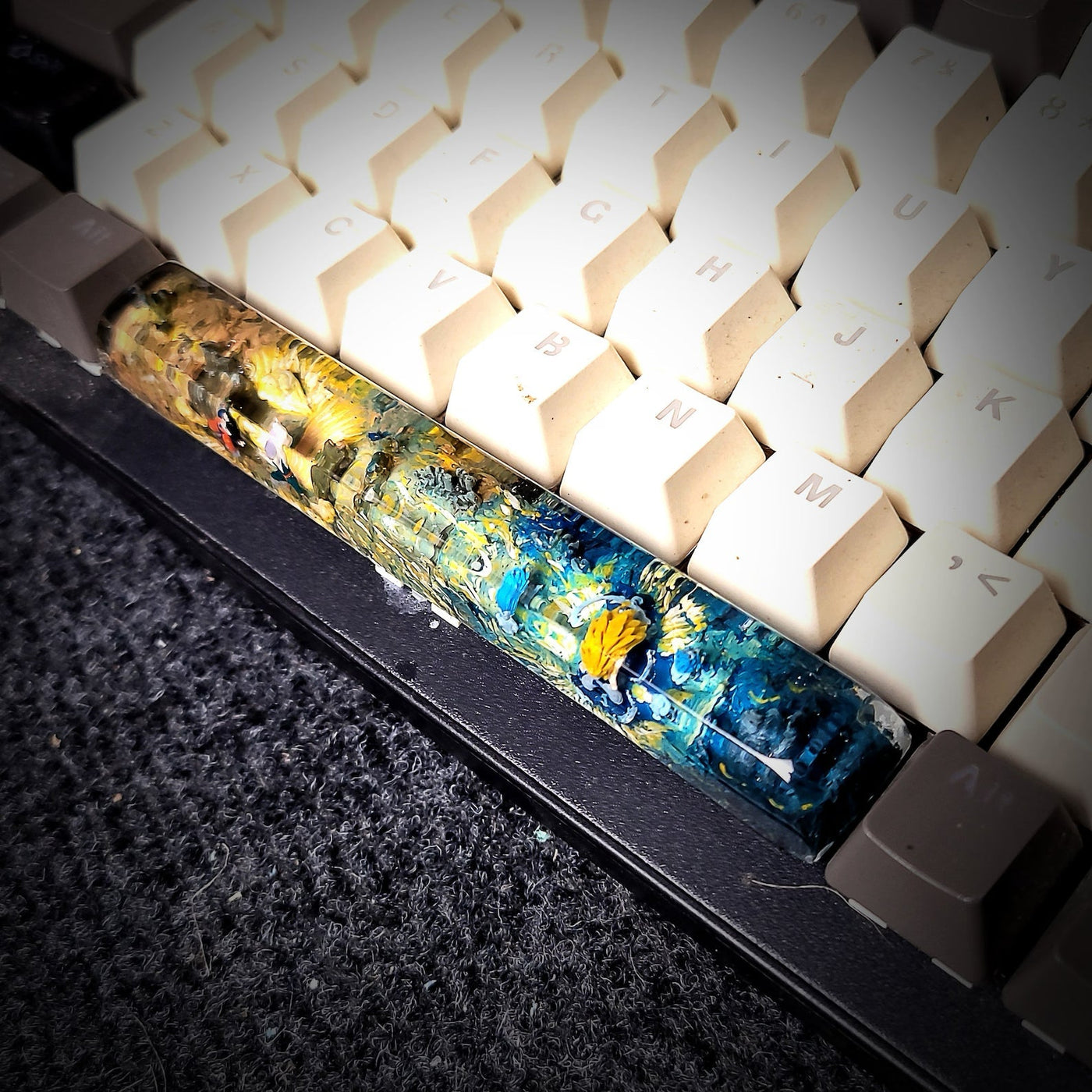 Dragon Ball Spacebar Artisan Keycaps Epoxy Resin