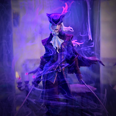 Bloodborne Lady Maria and The Old Hunters Epoxy Resin Lamp, Night Light, Wireless Lights