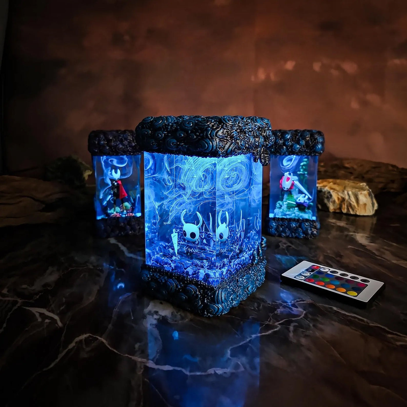 Hollow Knight Diorama Epoxy Resin Lamp, Night Light, Wireless Lights