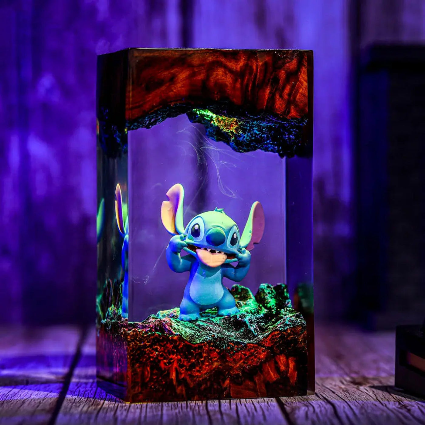 Stitch Epoxy Resin Lamp, Night Light