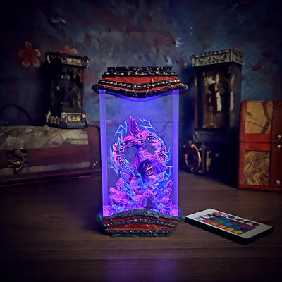 Yu Gi Oh Dark Magician Epoxy Resin Lamp, Night Light, Wireless Lights