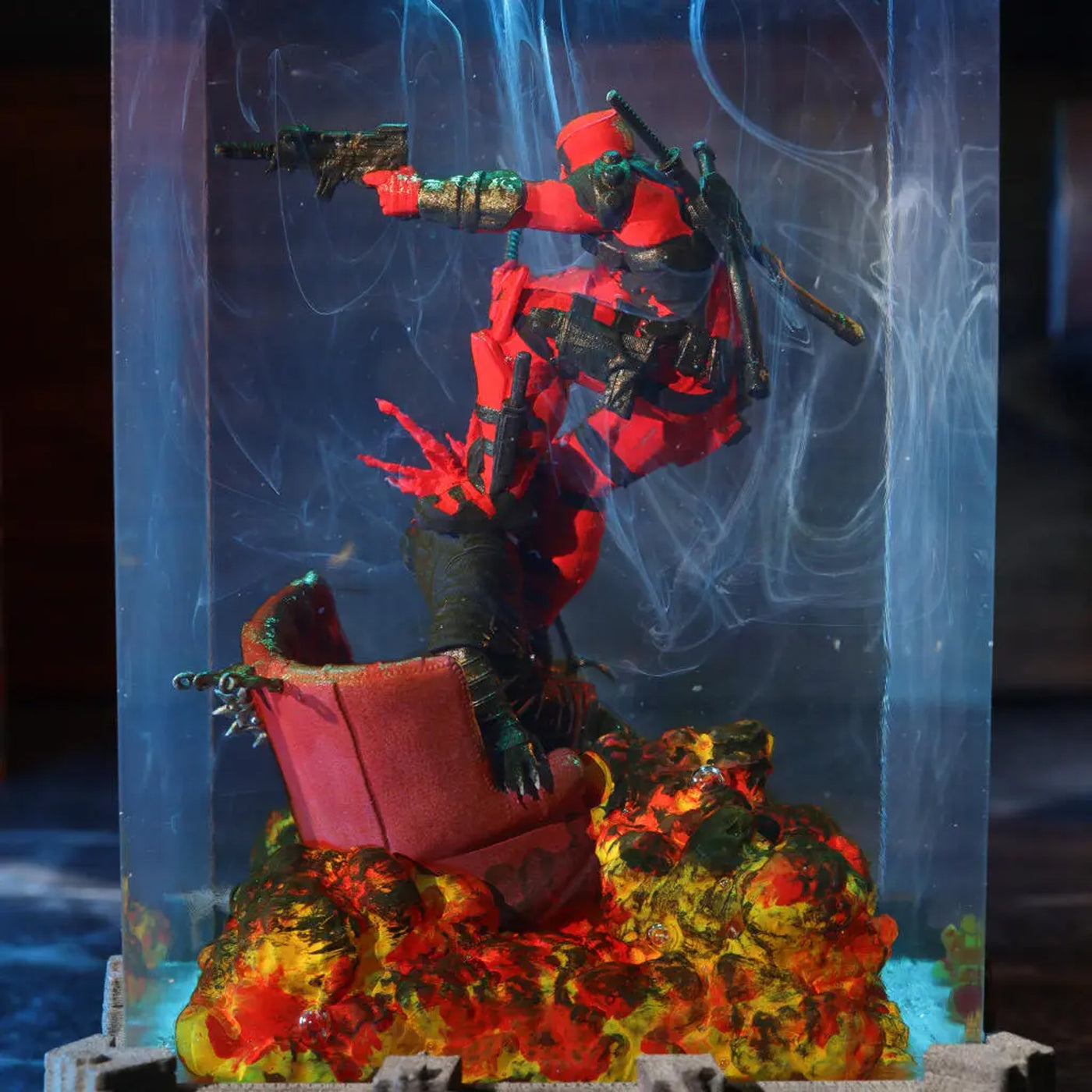 Marvel MCU Deadpool Epoxy Resin Lamp, Night Light, Wireless Lights