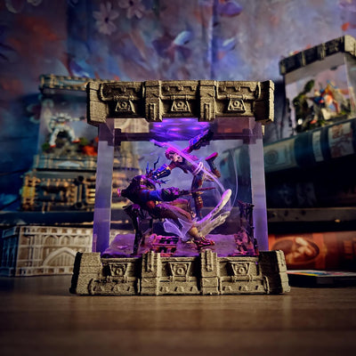 League of Legends Arcane Vi Fight Scene Epoxy Resin Lamp, Night Light, Wireless Lights