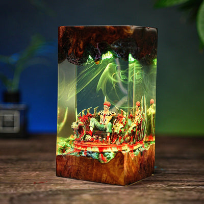 Curse Spirit Ryomen Sukuna Jujutsu Kaisen Epoxy Resin Lamp, Night Light