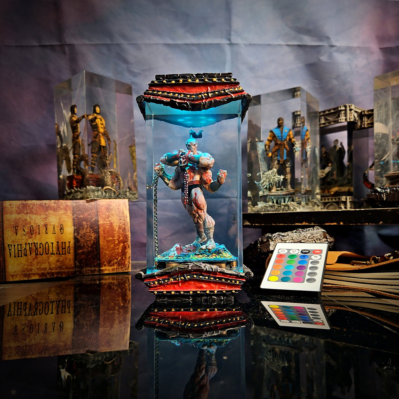 Mortal Kombat Goro Epoxy Resin Lamp, Night Light, Wireless Lights