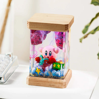 Kirby Star Epoxy Resin Lamp, Night Light