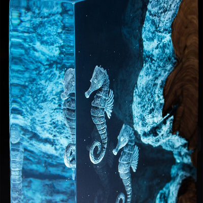 Seahorses - High Quality Epoxy Resin Lamp